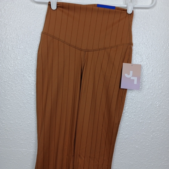 Joy Lab Leggings XS Coco Brown Extra Long High Rise Flared Activewear Pants NWT - Picture 7 of 12